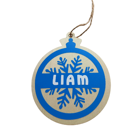 Décorations de sapin en bois