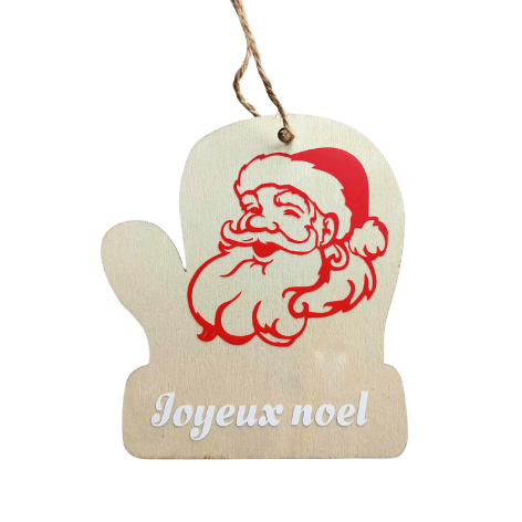 Décoration de sapin en bois prénom